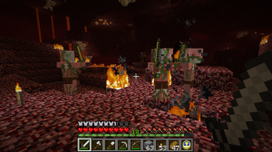 Minecraft Nether with Zombie Pigmen!